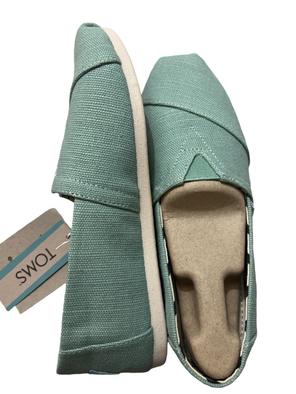 NWT Toms canvas slip ons